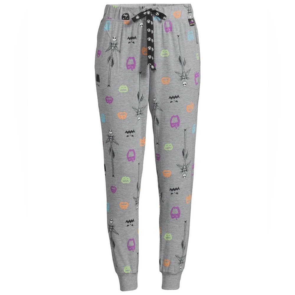 Disney The Nightmare Before Christmas Women's XS Sleep Pants Pajamas Jogger gray